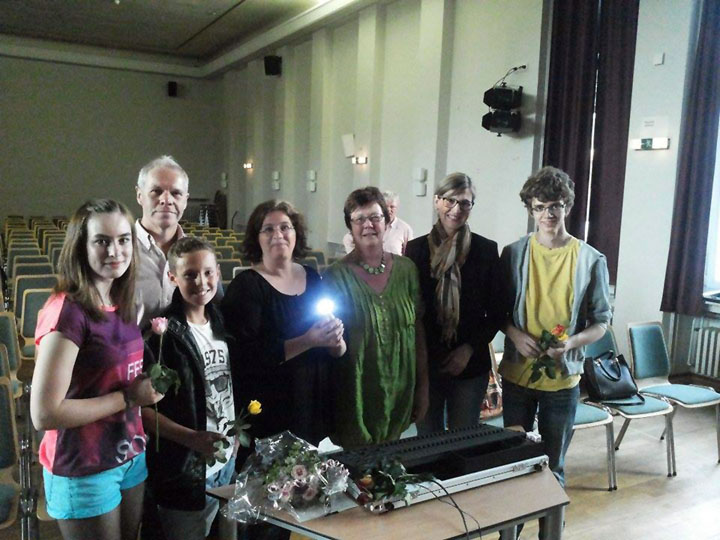 Einweihung der neuen Beleuchtungsanlage in der Aula