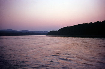 Abenddämmerung auf der Donau