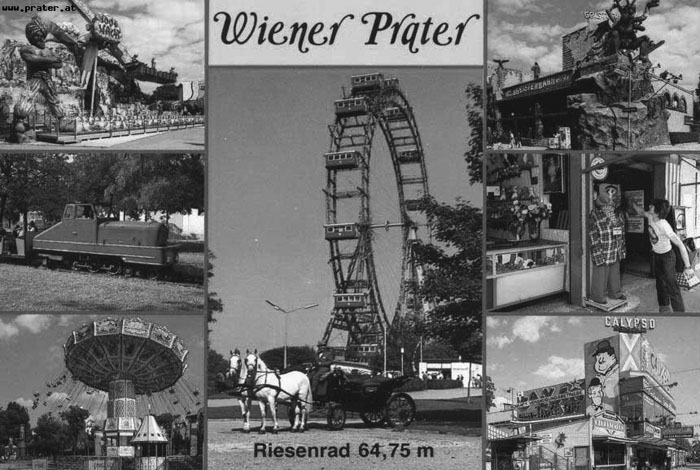 Postkarte vom Wiener Prater