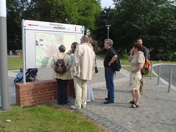 Ehemalige am Stadtplan von Minden